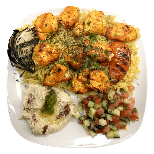 #8 Chicken Shish Tawook Plate